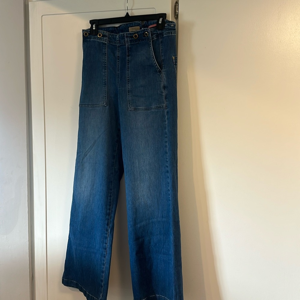 Anthropology, Pilcro brand jeans, wide leg size 27